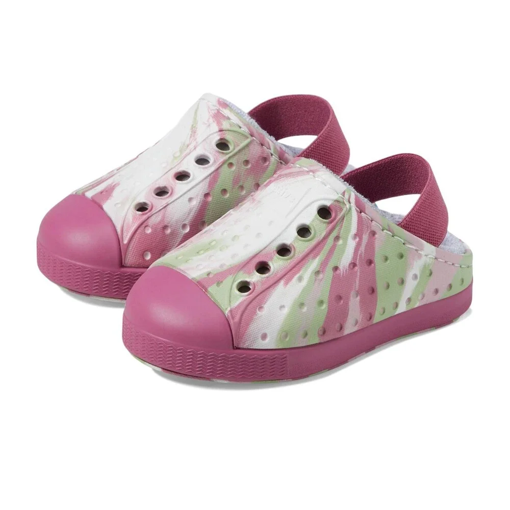 Native Shoes Jefferson Mule Kids 6 Twilight Pink Marble Slip On Shoes HTAT1723